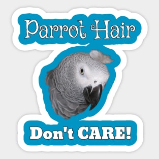 African Grey Parrot Feather Hair Sticker